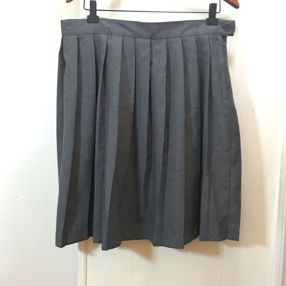 French Toast☀️Gray schoolgirl skirt